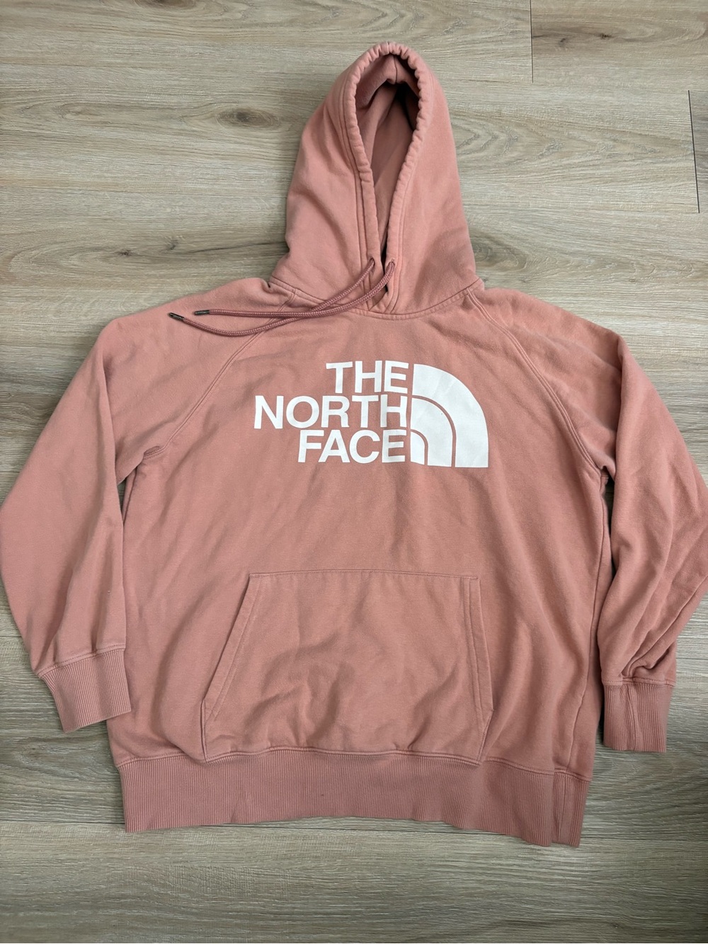 The North Face Dusty Rose Pullover Hoodie with White Logo